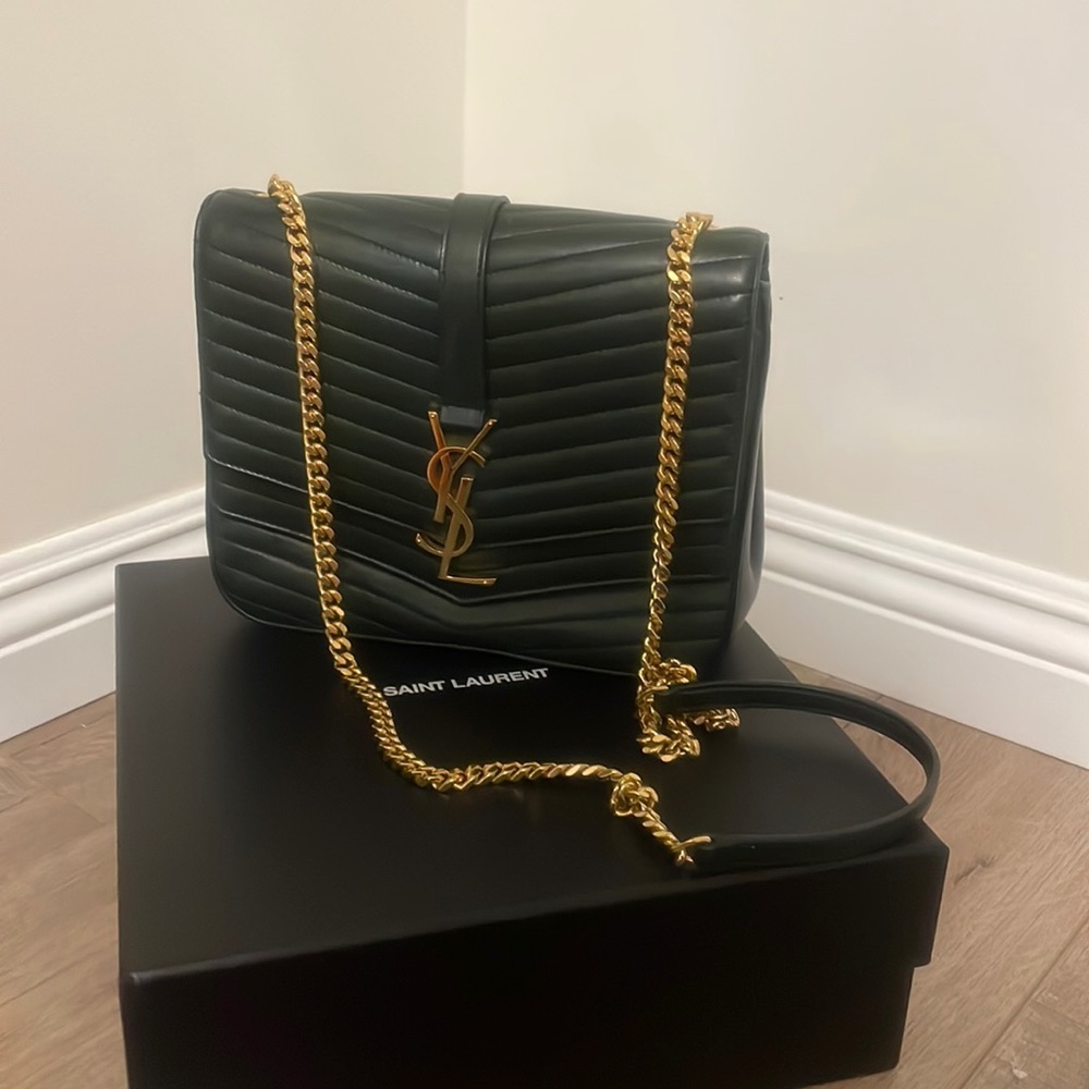 YSL Green Crossbody w/ gold chain!! From Paris 2018 edition!!